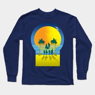 Beach Long Sleeve T-Shirt